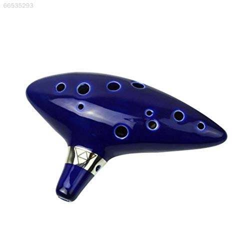 ELECTROPRIME 5792 Classic Ceramic Okarina Tao Wind 12 Holes Alto C